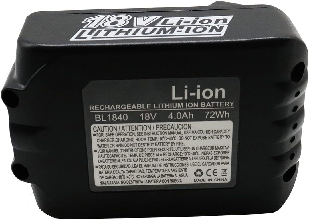 GOLEMON 2PCS 4000mAh BL1840 Akku BL1840B BL1830 BL1815 BL1850 + 3A Ladegerät für Makita DC18RC DC18S