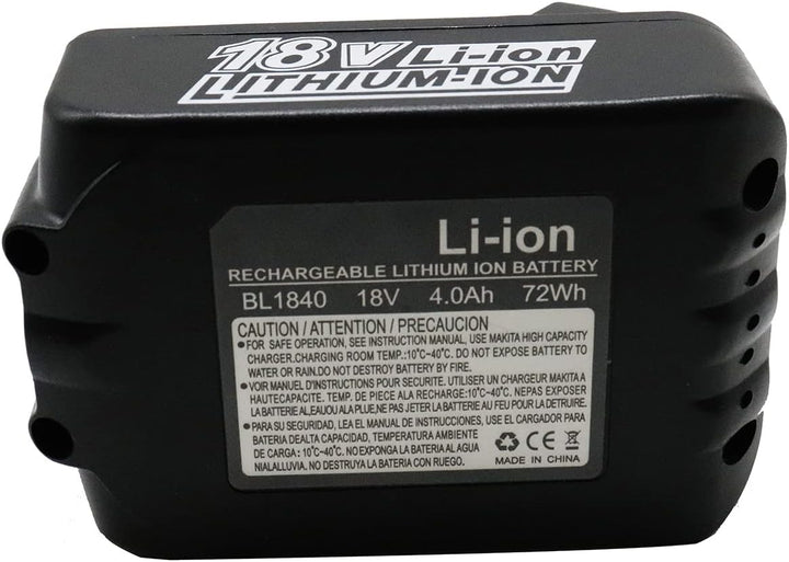 GOLEMON 2PCS 4000mAh BL1840 Akku BL1840B BL1830 BL1815 BL1850 + 3A Ladegerät für Makita DC18RC DC18S