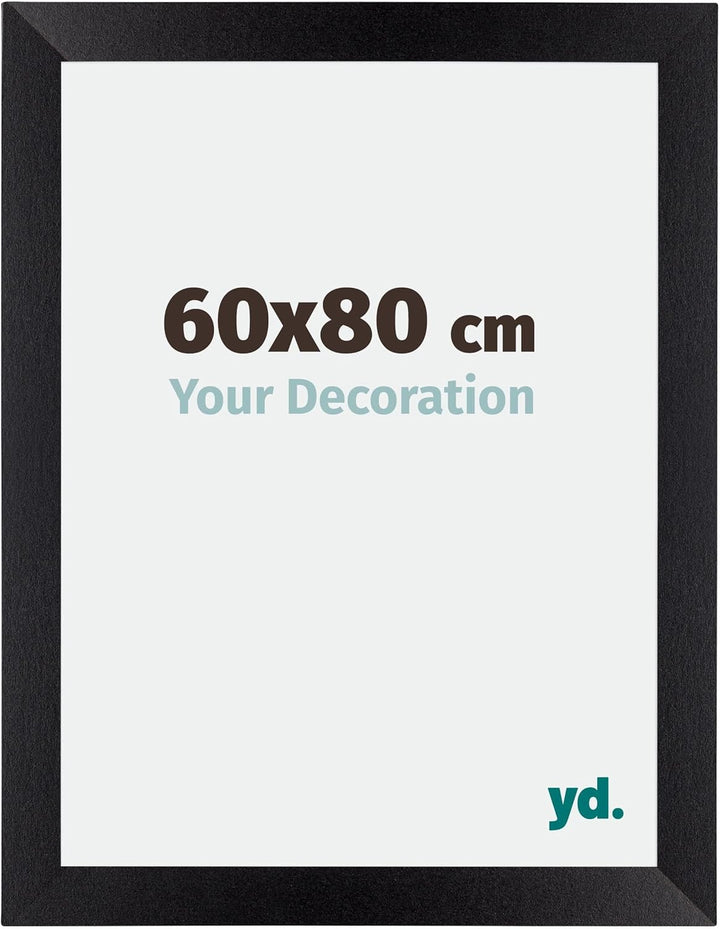 yd. Your Decoration - Bilderrahmen 60x80 cm - Bilderrahmen aus MDF mit Acrylglas - Antireflex - Ausg