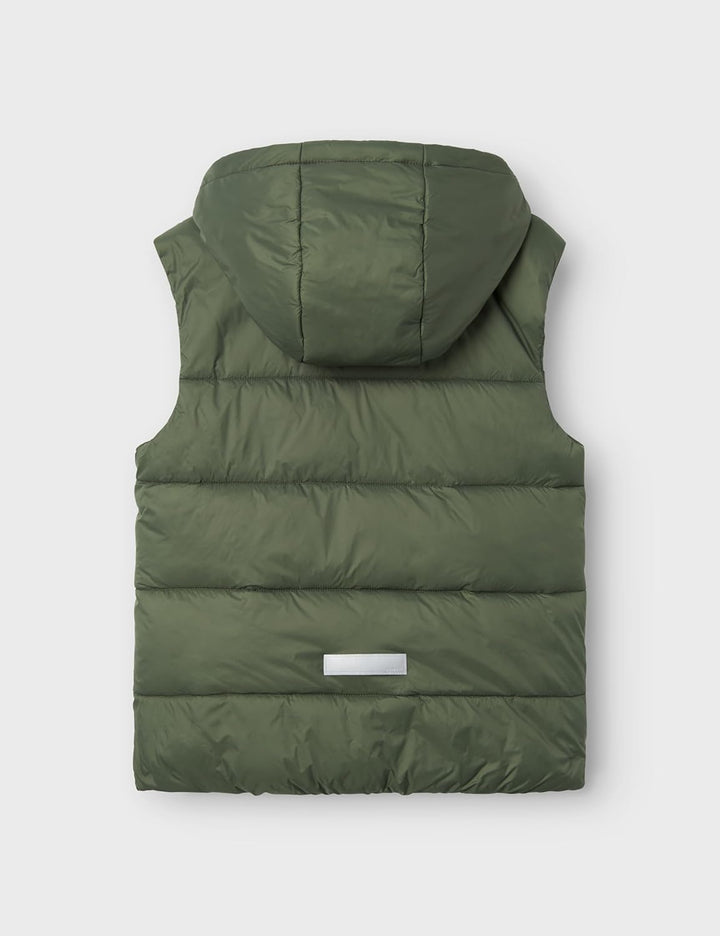 NAME IT Jungen Nkmmonay Vest Pb Steppweste (1er Pack) 152 Grün, 152 Grün