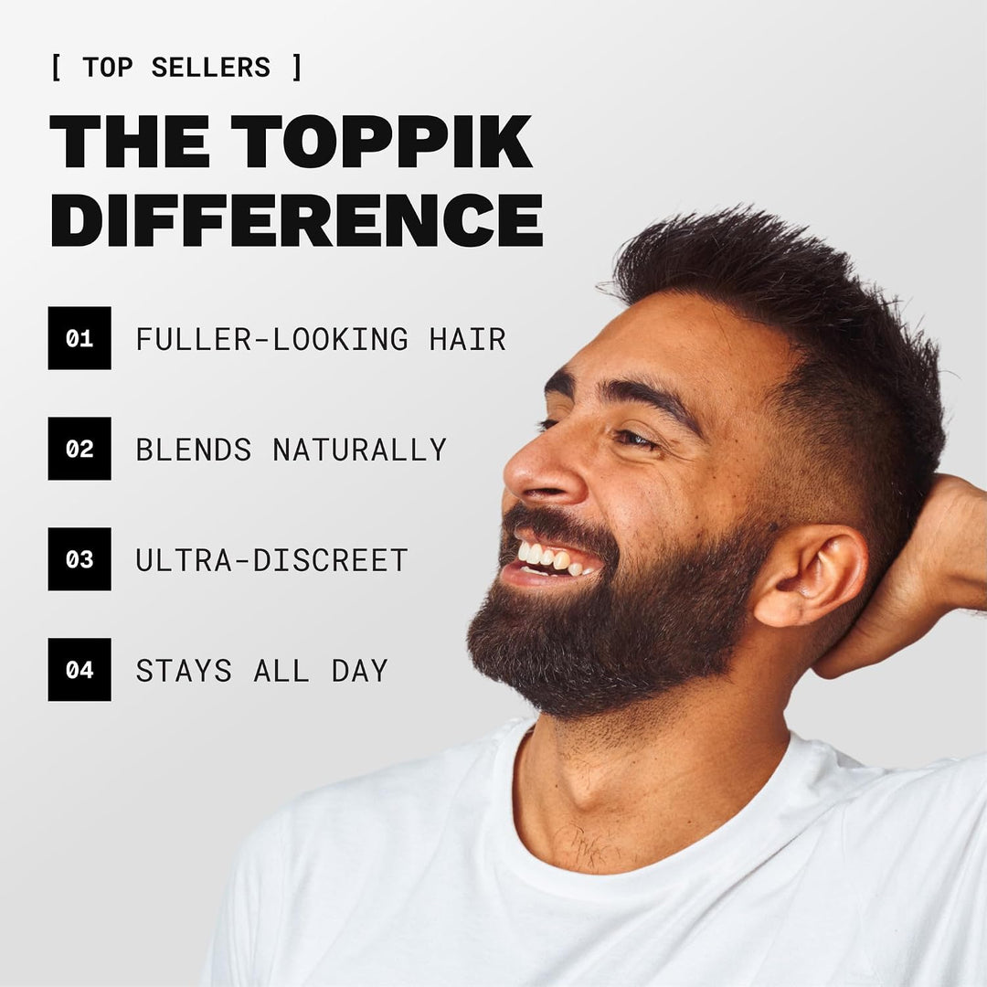 Toppik Haarfasern, Mittelbraun, natürlich gewonnene Fasern aus Keratin für voller aussehendes Haar 5