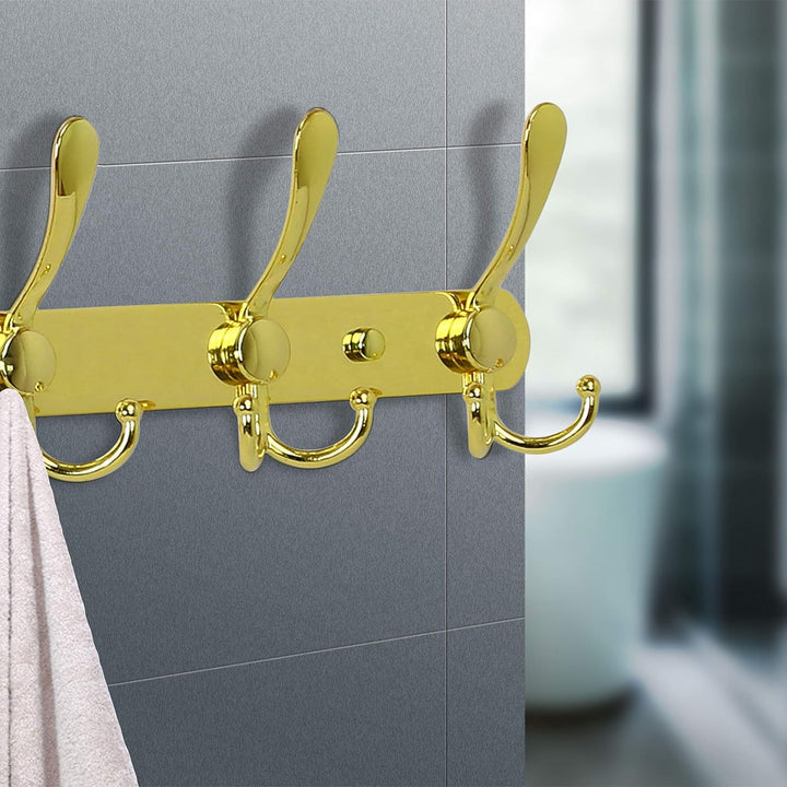 Dseap Garderobenleiste mit 8 haken, schwerlast 74cm Lang garderobenhaken, edelstahl wandgarderobe, k