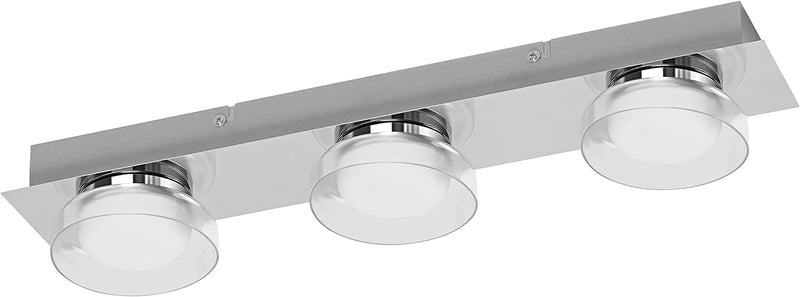 LEDVANCE Smart LED Badezimmerlampe chrome, 18W, 1800LM, 3000-6500K, 48cm, IP44, Orbis Round Wandleuc