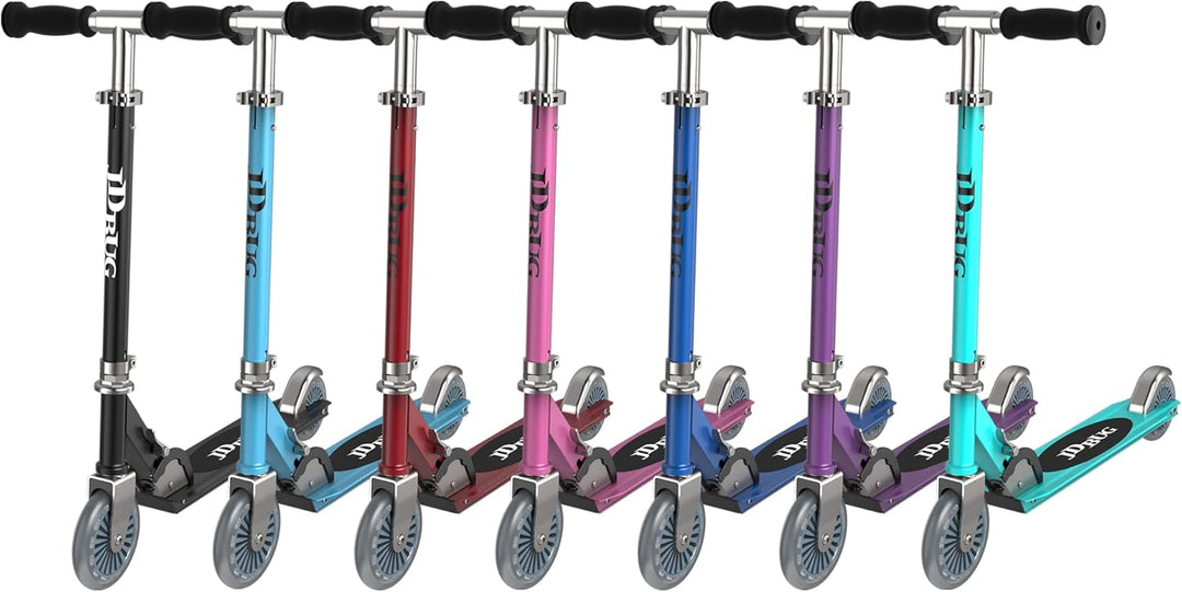 JD Bug Junior-Strassen-Scooter / Roller, MS100, Pastelrosa, Kinder, Junior MS 100, Reflex Blue, 3-8