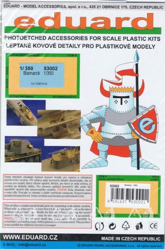 Eduard Accessories 53002 Modellbauzubehör Schlachtschiff Bismarck Fotoätzsatz