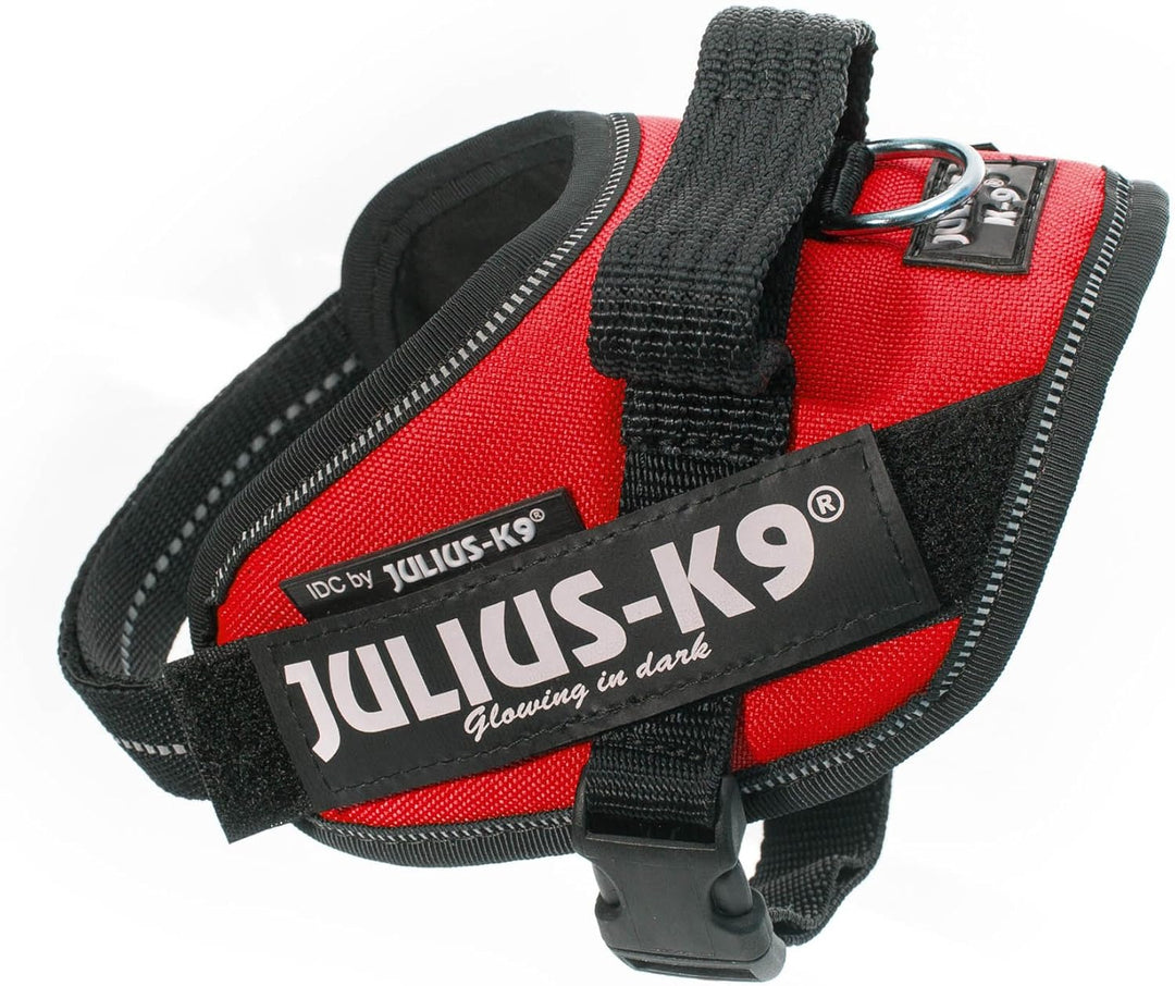 Julius-K9 IDC Powerharness für Hunde mit zwei kostenlosen individuellen Patches, rot Mini-Mini XS/Mi