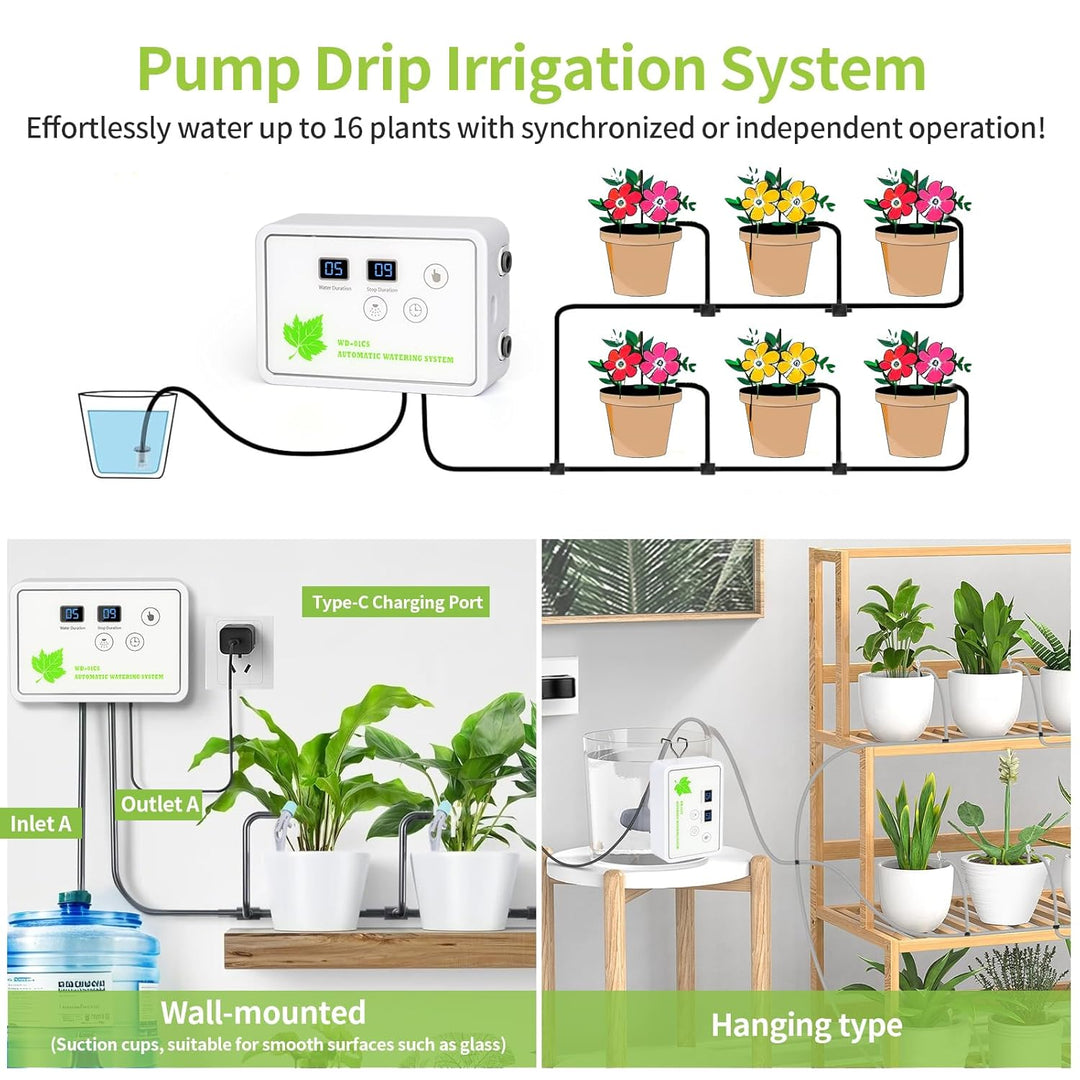 Automatisches Bewässerungssystem Indoor für Garten Pflanzen, Vankarr Automatische Bewässerung mit Pu
