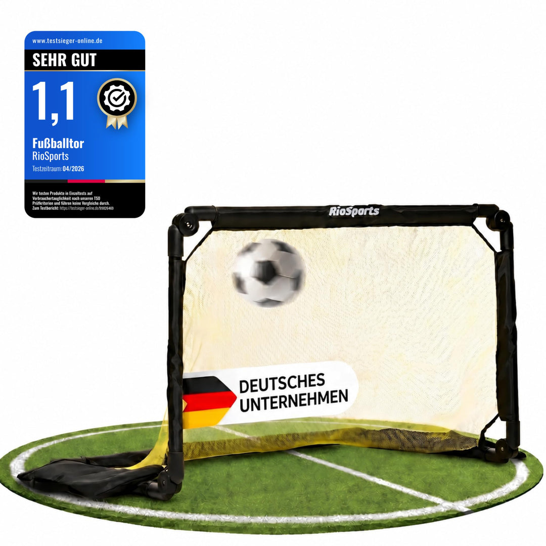 Fussballtore für Garten Kinder – Set mit Weight System – Fussballtor Kinder inkl. Heringe und Traget