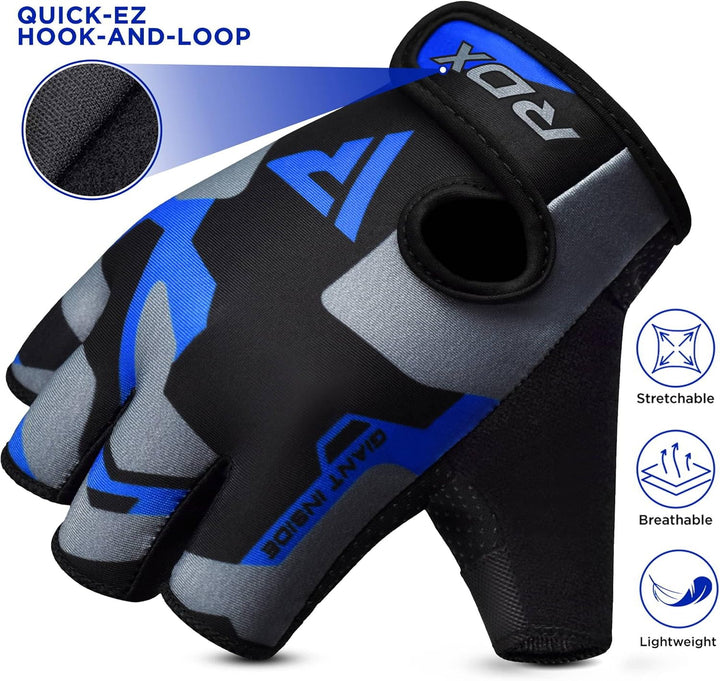 RDX Fitness Handschuhe Damen Herren, Gewichtheben Trainingshandschuhe Krafttraining, rutschfest Gym