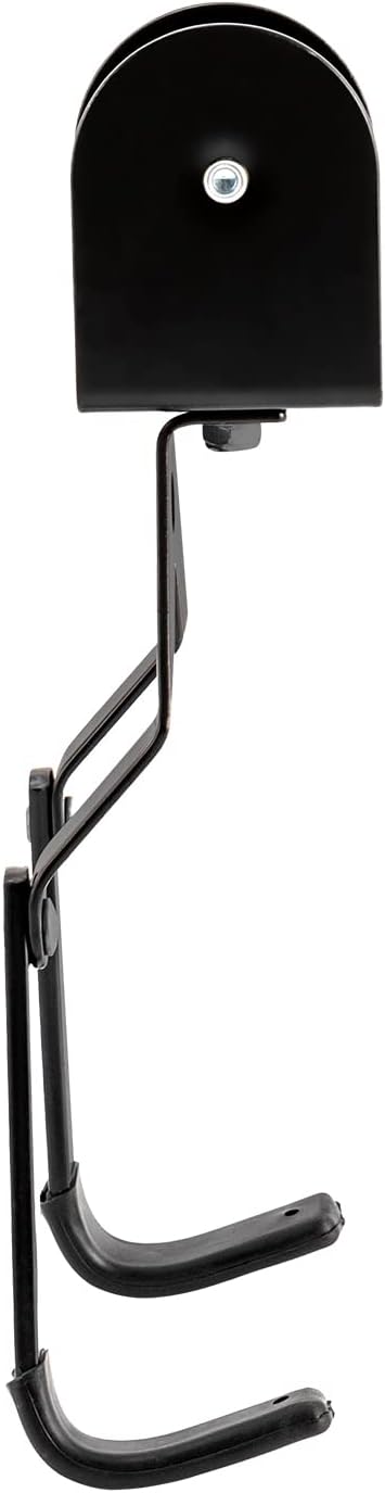 Fahrrad Wandhalterung 60 kg Stahl 1 Set platzsparend für Garage | Beschichtete Haken, 17 cm Hakenlän