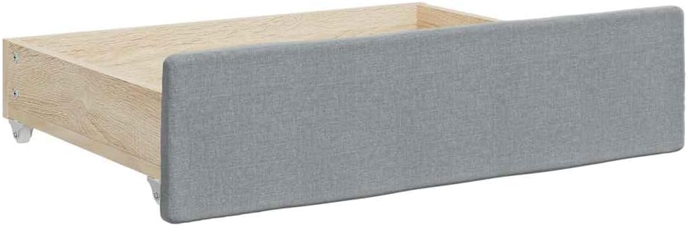vidaXL Bettschubladen 2 Stk., Bettkasten mit Rollen, Schubkasten Schublade für Bett, Bettschubkasten