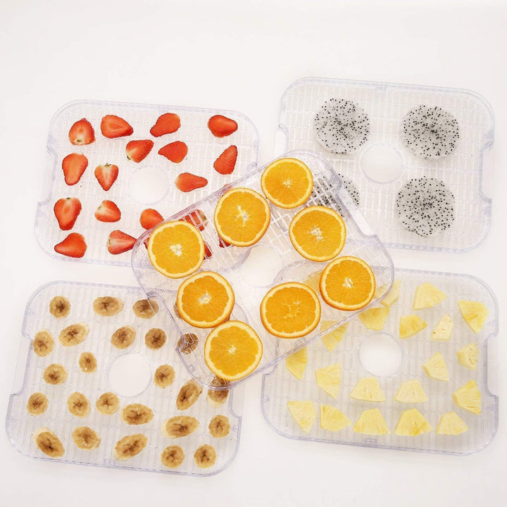 COOCHEER Dörrgerät für Lebensmittel mit 8 Ablagen, Dörrgerät für Gemüse, Obst, mit Timer und Tempera
