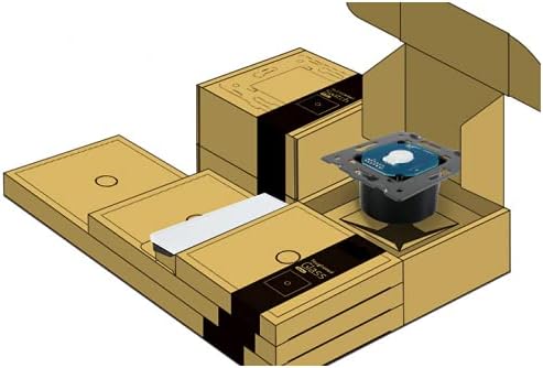 LIVOLO Digitales Touch Raumthermostat inkl. Chrom Glasrahmen mit Elektronischem Lastrelais für Fussb