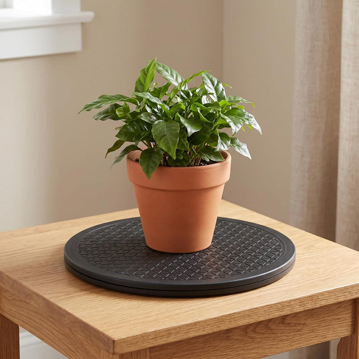 3 Stück Drehbar Plattform 30cm, 360 Grad Drehscheibe Schwarz Drehteller Universal Drehplatte, Drehpl