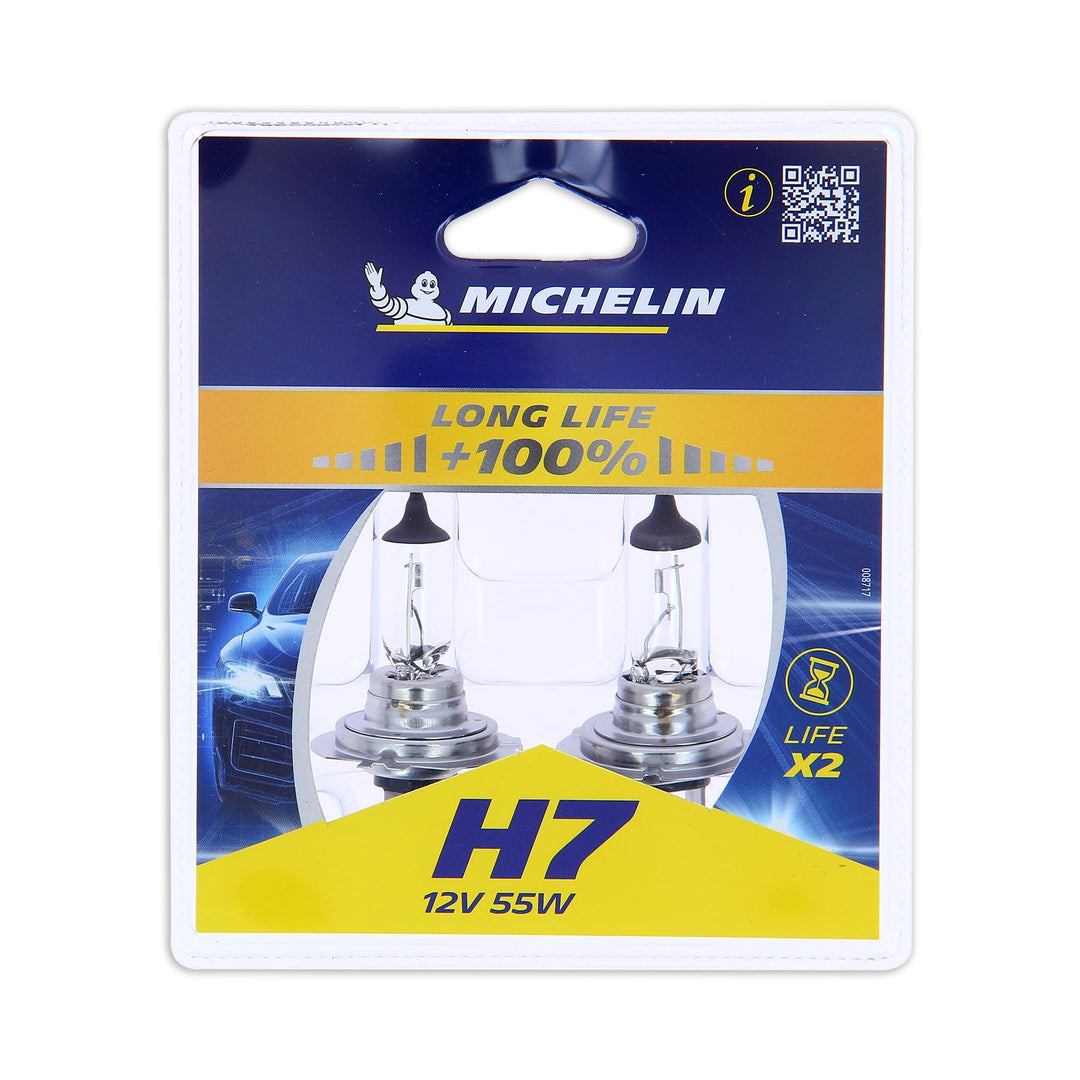 Michelin 008717 Life +100% 2 Glühlampe H7 12 V 55W Einzigartig, Einzigartig