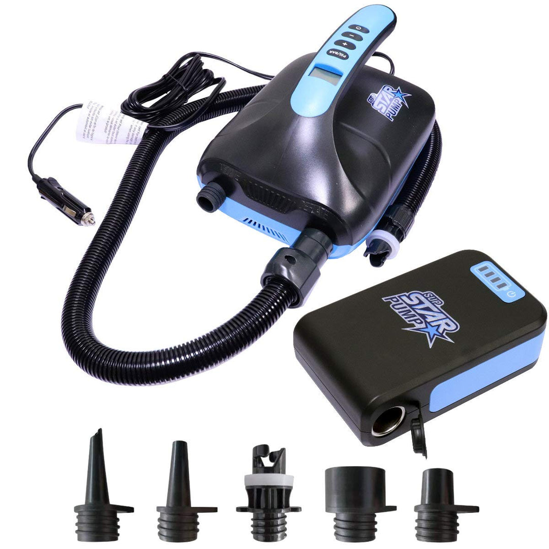 STAR PUMP 8 SUP Pump 12V Super Electric Pump E-Pumpe mit Akku Powerbank