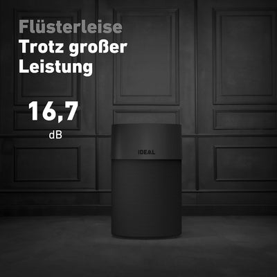 IDEAL - Luftreiniger AP40 PRO Black Edition bis 50m² | Made in Germany | HEPA Filter und Aktivkohlef
