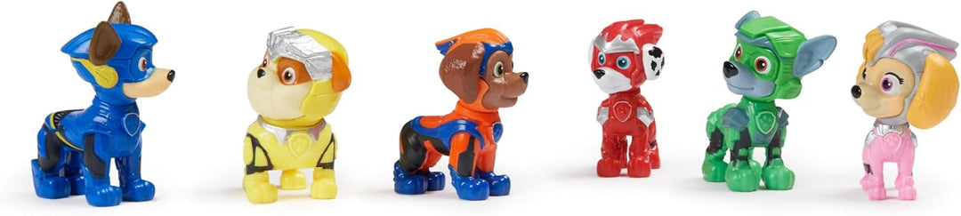 Paw Patrol: Der Mighty Kinofilm, Geschenkset mit 6 Superhelden-Spielfiguren, Spielzeug geeignet für