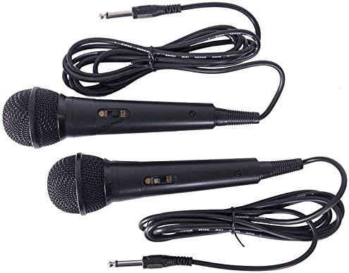 LTC - KARAOKE-STAR2MKII - Karaoke-Kit mit Verstärker, 2 kabelgebundenen Mikrofonen und 2 x 50W Lauts