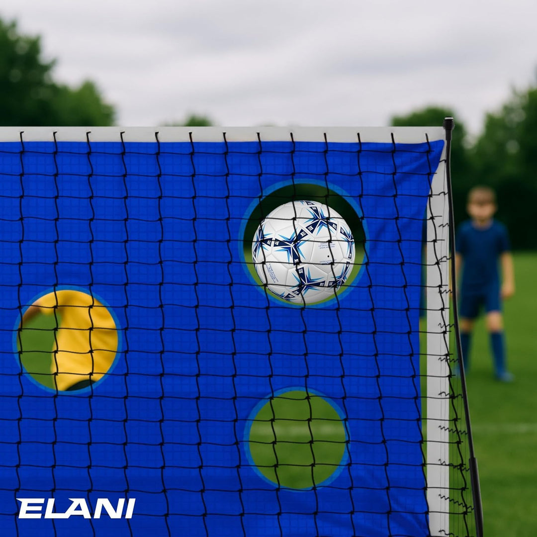 ELANI Fussballtor - wetterfest, sicher & rostfrei - 240x150cm - überall mitnehmbar & einfach aufzuba