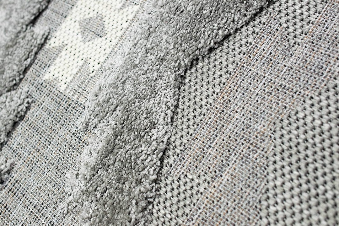 Teppich-Traum In- & Outdoor Teppich Sisal Wohnzimmer Wintergarten gestreiftes orientalisches Rautenm