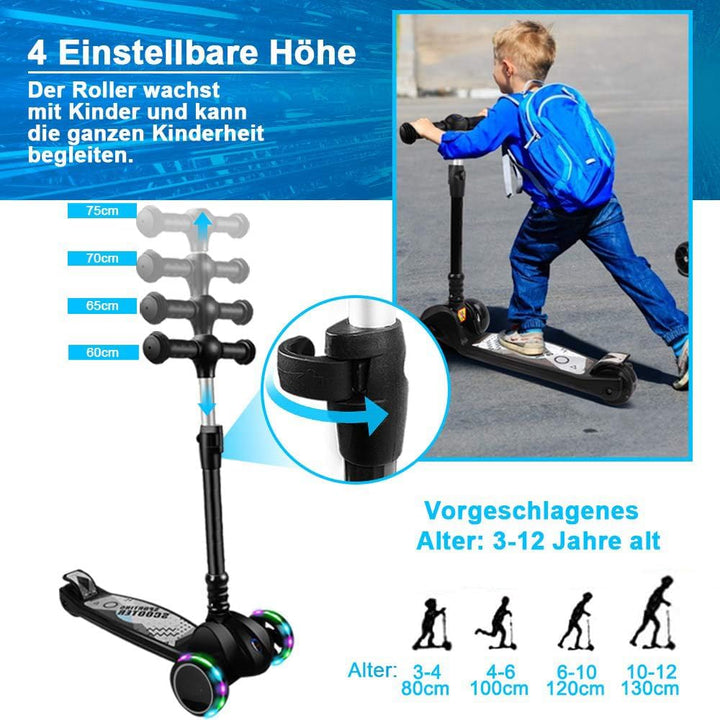 Kinder Roller, der Sichere Roller Kinder 3 Jahre, 4 Höhenverstellbare, Faltbar Lenker, 50 kg Belastb