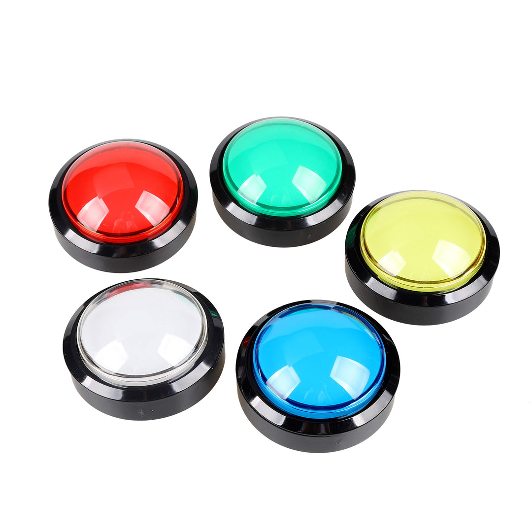 EG STARTS 5X Neue 60mm Kuppelförmige LED Beleuchtete Drucktasten Für Arcade Münze Maschinenspiele (J