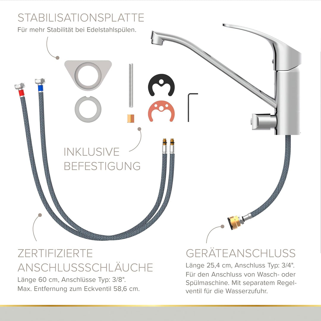 Lenz KELA Küchenarmatur chrom 44831002