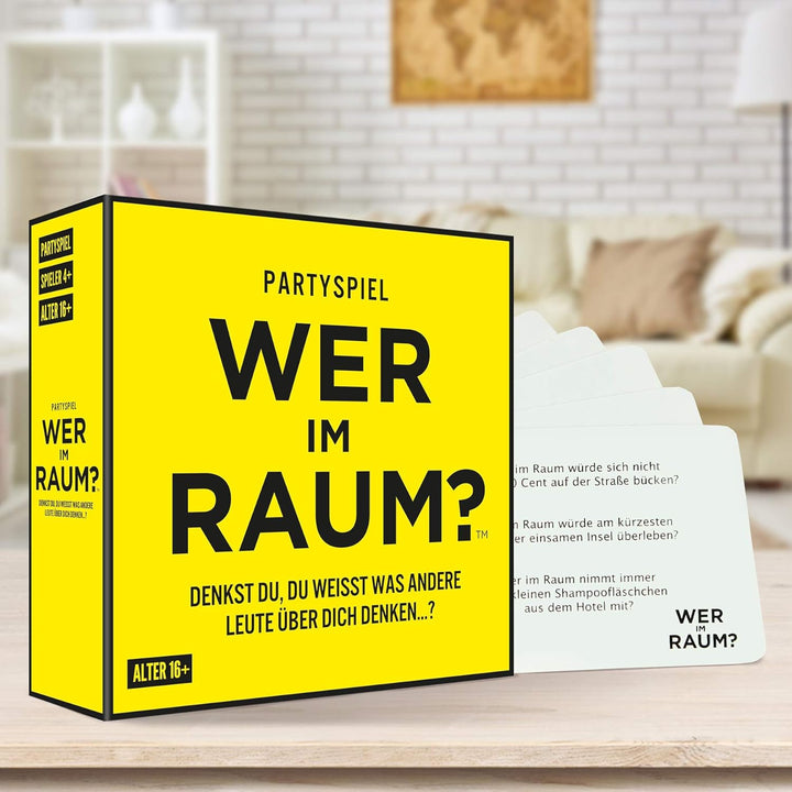 Monsterzeug Partyspiel Wer im Raum, Lustiges Gesellschaftsspiel mit mehr als 300 Fragen, Kennenlerns