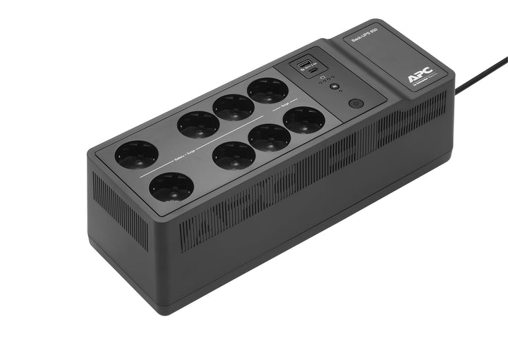 APC by Schneider Electric Back-UPS ES - BE850G2-SP 650VA mit 8 Schuko-Steckdosen und USB A und C Lad