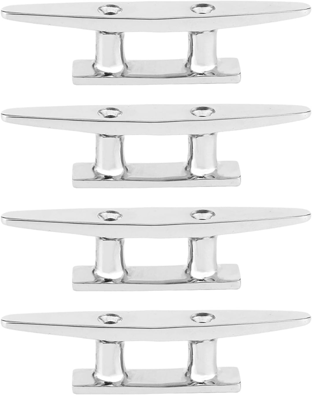 Bootsdock Deck Festmacher Klampe， 4Pcs 100mm/3.9in Edelstahl Bootsdock Deck Festmacher Klampe Zubehö