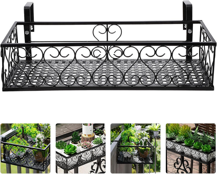 HEMOTON Blumen Regale Blumen Regale Blumenregal Balkon Blumentopf Halter Geländer Regal Schwimm Rega