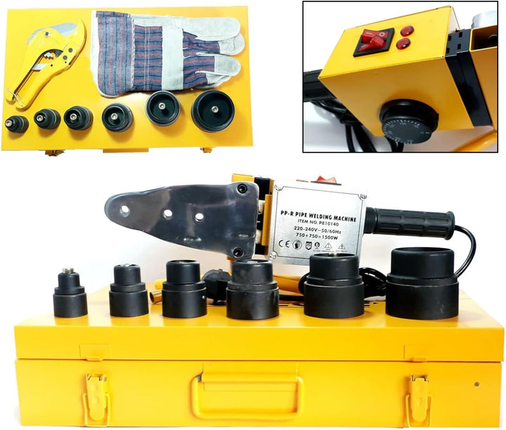 Polyfusor Lötkolben für Rohr Hydraulische Lötstation und Presse für Polypropylen-Rohre mit 6 Matrize