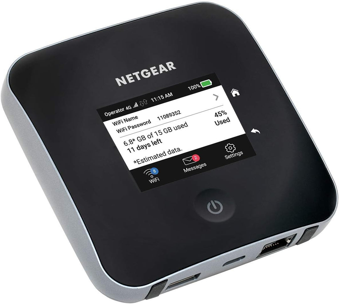 NETGEAR MR2100 Mobiler WLAN Router mit SIM Karte | 4G LTE Router mobil | bis 2 GBit/s Download-Speed