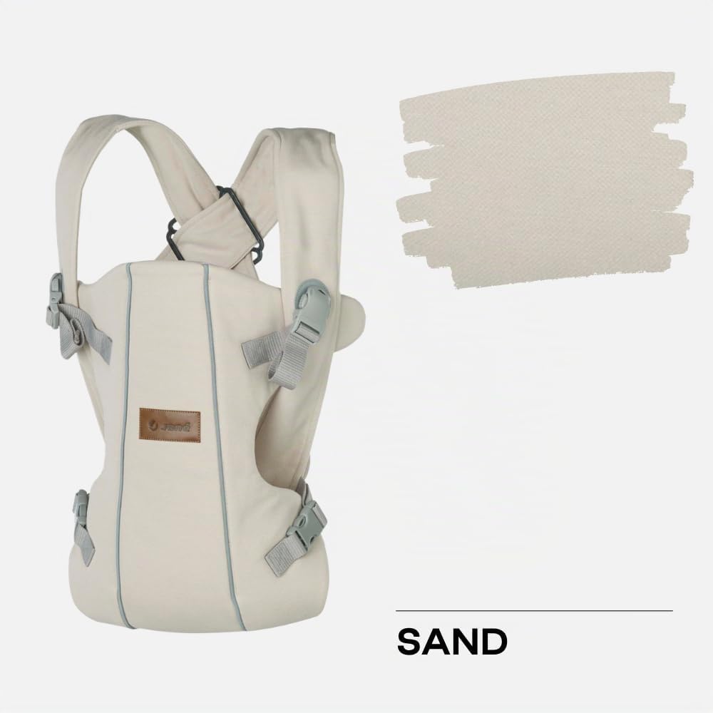 Jané Dual, ergonomische Babytrage, von Geburt bis 15 kg, 3 Positionen, atmungsaktiv und gepolstert,