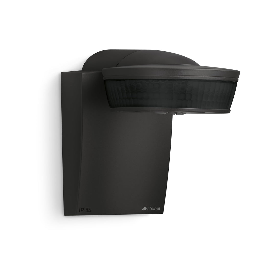 Steinel 29579 Infrarot-Bewegungsmelder sensIQ schwarz, 300°|20 m Sensor, 2500 W, Dauerlicht, Montage