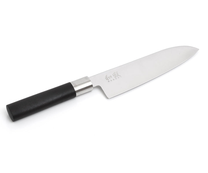 KAI Santokumesser Wasabi Black schwarz Klinge: Polierter Edelstahl; Griff: Antiseptische Bambus-Poly