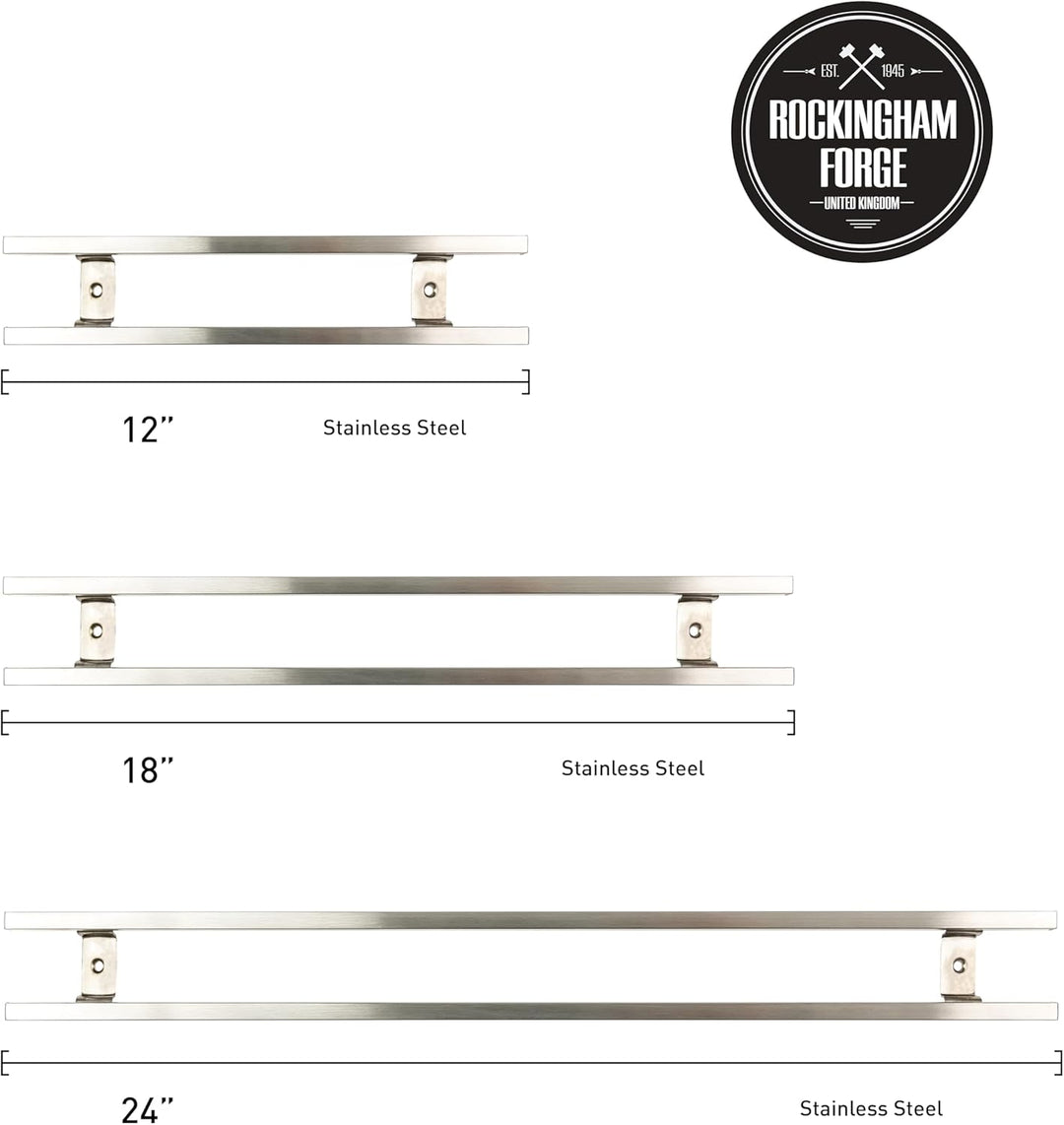Rockingham Forge 12” Magnetisch Messerhalter aus Edelstahl – 6 Hacken 12", 12"