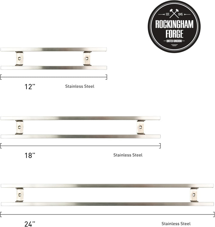 Rockingham Forge 12” Magnetisch Messerhalter aus Edelstahl – 6 Hacken 12", 12"