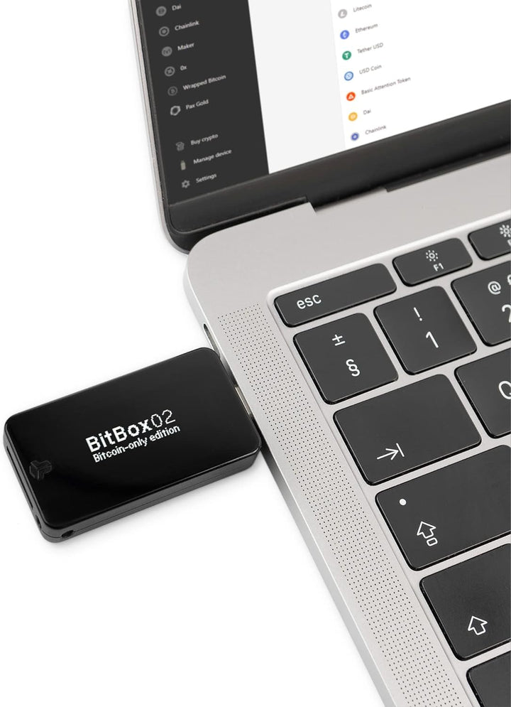 BitBox02 Wallet für Bitcoin - Schweizer Hardware-Wallet für sicheres Cold Storage - komplett auf Deu