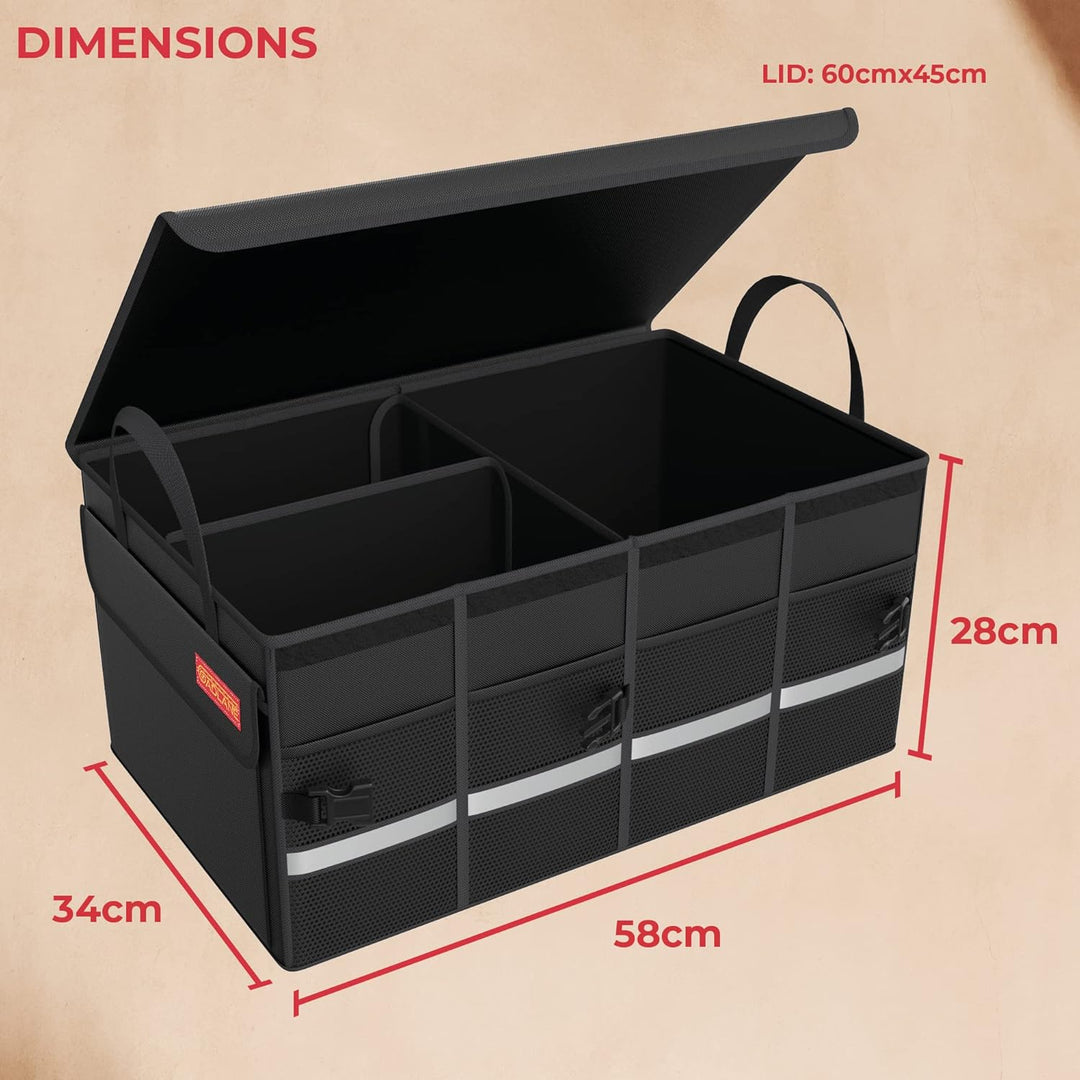 Hochwertige Kofferraumtasche Auto Box - Rutschfeste Kofferraumbox, Gross Wasserdichter Kofferraum Or