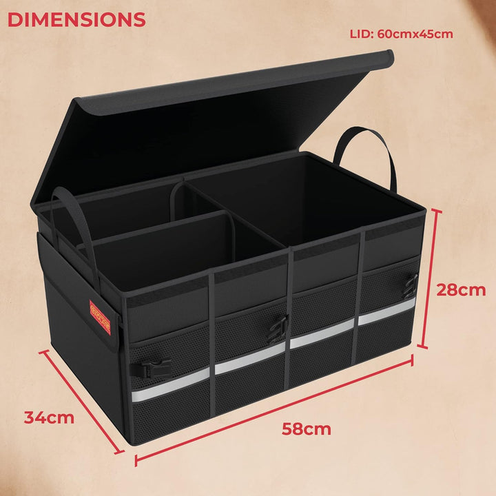 Hochwertige Kofferraumtasche Auto Box - Rutschfeste Kofferraumbox, Gross Wasserdichter Kofferraum Or