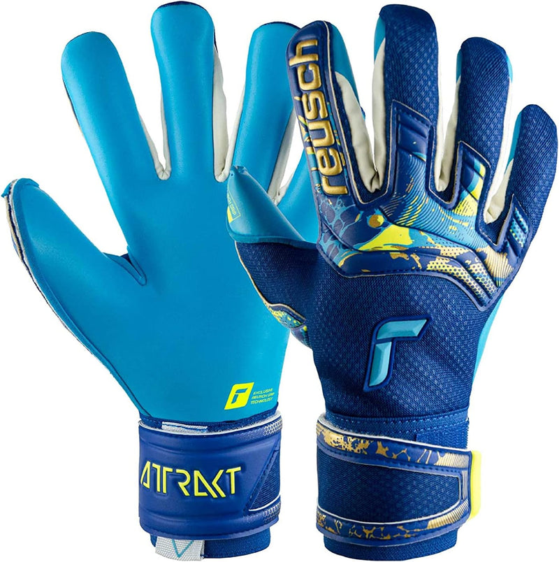 Reusch Unisex – Erwachsene Torwarthandschuhe Attrakt Aqua mit Hervorragendem Grip und Innennaht Schn