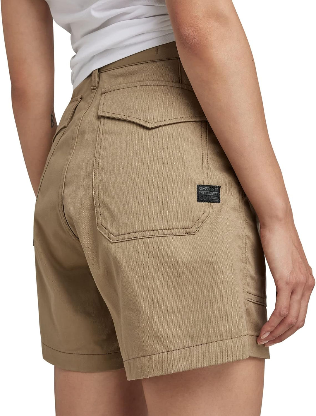 G-STAR Damen 3D Fatigue Shorts 27W Braun (Dk Toggee D21101-d310-5787), 27W Braun (Dk Toggee D21101-d