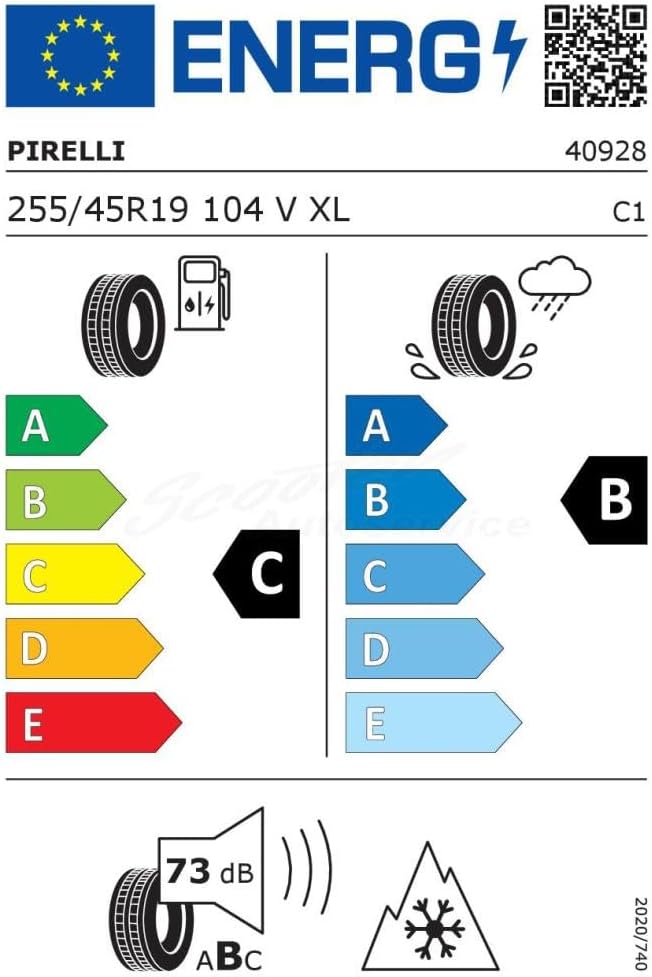 255/45Vr19 Pirelli Tl Wszer3 Mo Xl (Eu)104V
