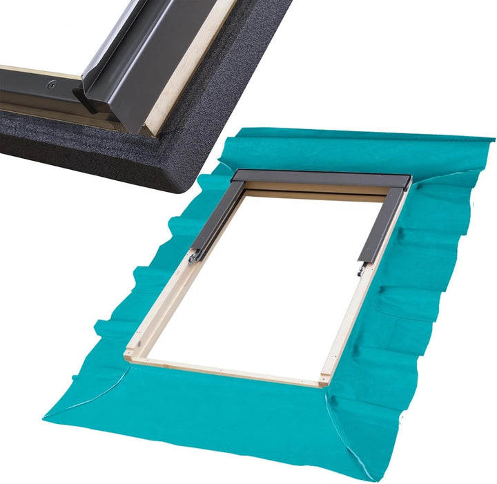 Dämm- und Anschluss-Paket für Dachfenster + Dämmrahmen 66 x 98 – FAKRO, OptiLight, ARON, Solstro, Ro