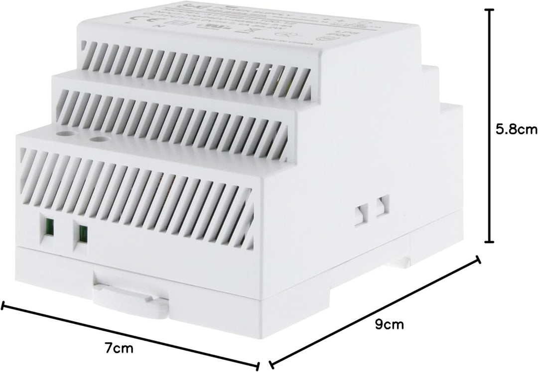 SeKi Hutschienen-Netzteil H-100-12 - 12V - 7,1A - 85W DIN Rail - DIN Schienen Netzteil, 85 Watt (7,1