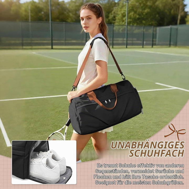 HYC00 Sport Duffel Bag Damen Sporttasche mit Schuhfach Reisetasche Damen Weekender Travel Bag Handge