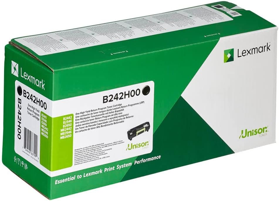 Lexmark B242H00 Rückgabe-Tonerkassette Schwarz mit hoher Kapazität