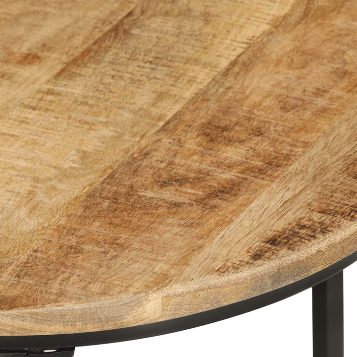 vidaXL Satztisch 3-TLG., Couchtisch Holz-Tischplatte Eisenbein, Beistelltisch für Wohnzimmer, Wohnzi